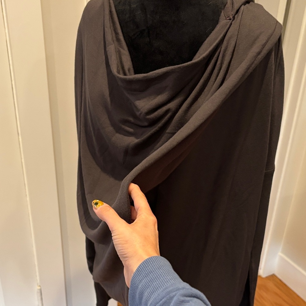 Athleta Dark Brown Long Sleeve Wrap Top - Picture 6 of 7